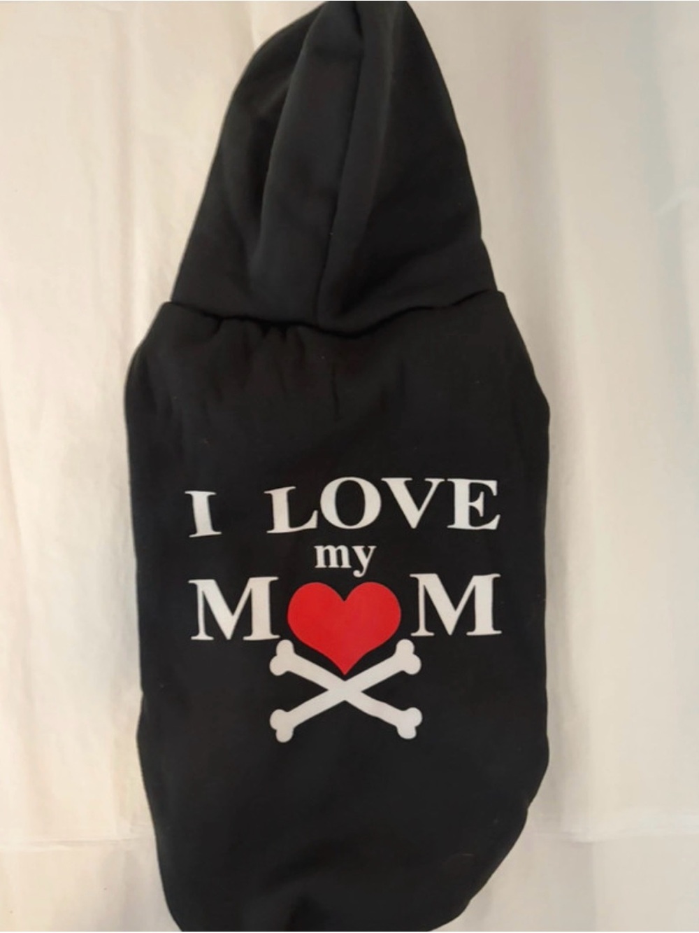 Dog Black 'I Love My Mom' Graphic Hoodie